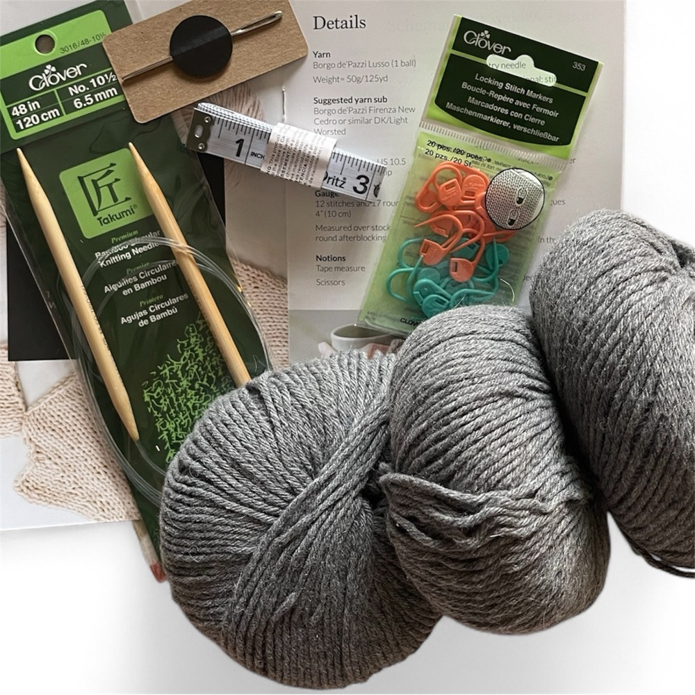 NWT Cashmere Knit Beanie & Mittens Kit